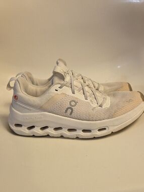 On Running Kids White and Beige Cloudtec Sneakers